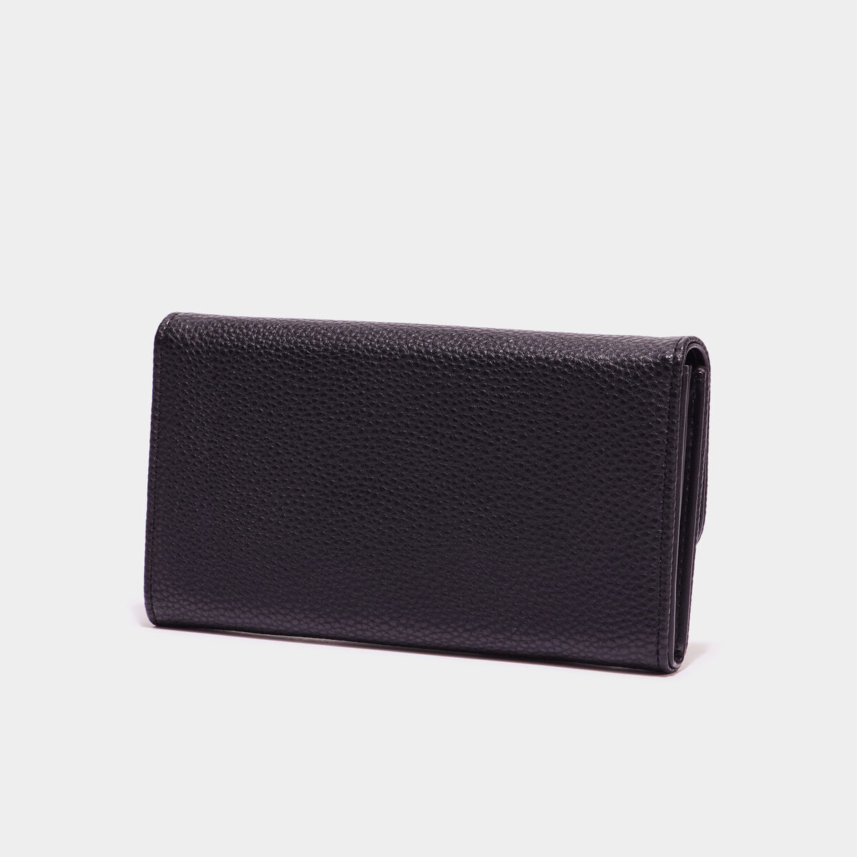 Portefeuille rectangulaire noir femme