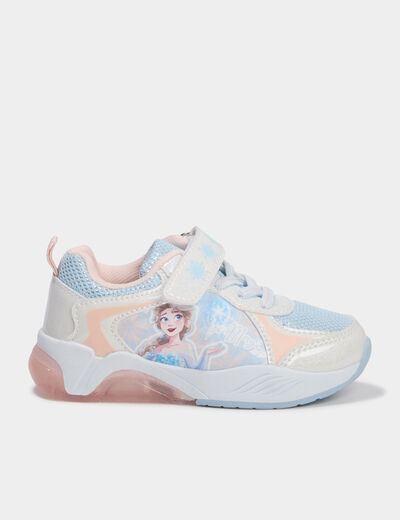 Baskets running lumineuses Reine neiges multicolore fille