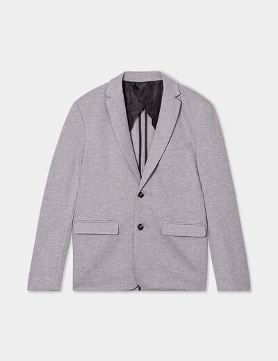 Veste costume boutonnée 1 poche buste gris homme