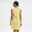 Chemise de nuit sans manches coton vert anis femme