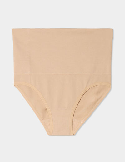 Culotte gainante sans couture beige femme
