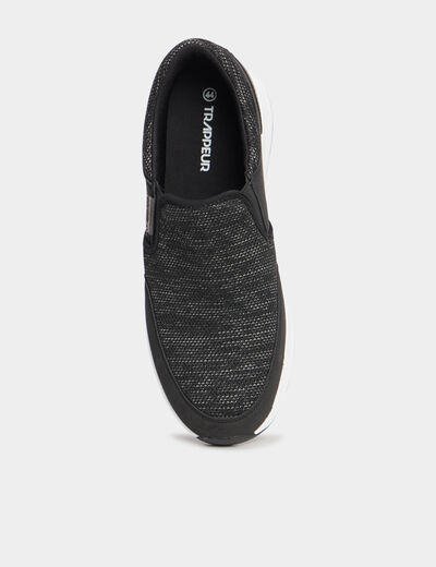 Baskets &agrave; semelle &eacute;paisse noir homme