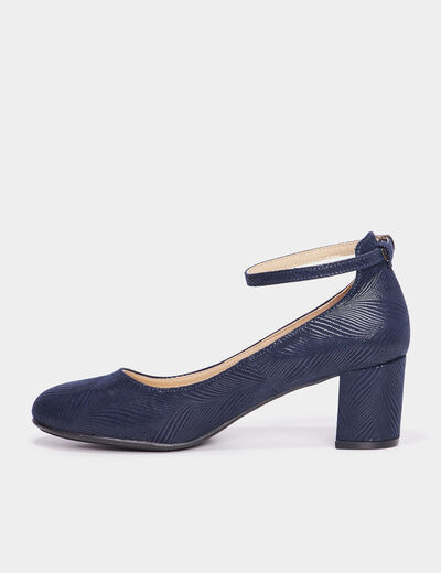 Escarpins à talons bleu marine femme