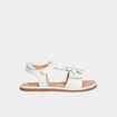 Sandales en cuir Paritt blanc fille