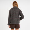 Manteau court double boutonnage multicolore femme
