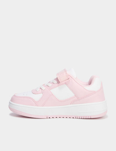 Tennis basses à scratchs Champion rose pastel fille