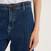 Jean denim flare coton majoritaire denim stone femme