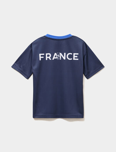 Maillot de football France bleu marine gar&ccedil;on