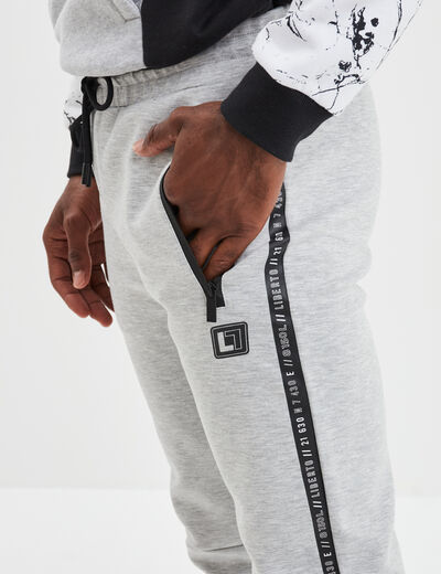 Pantalon de jogging stretch Liberto gris homme