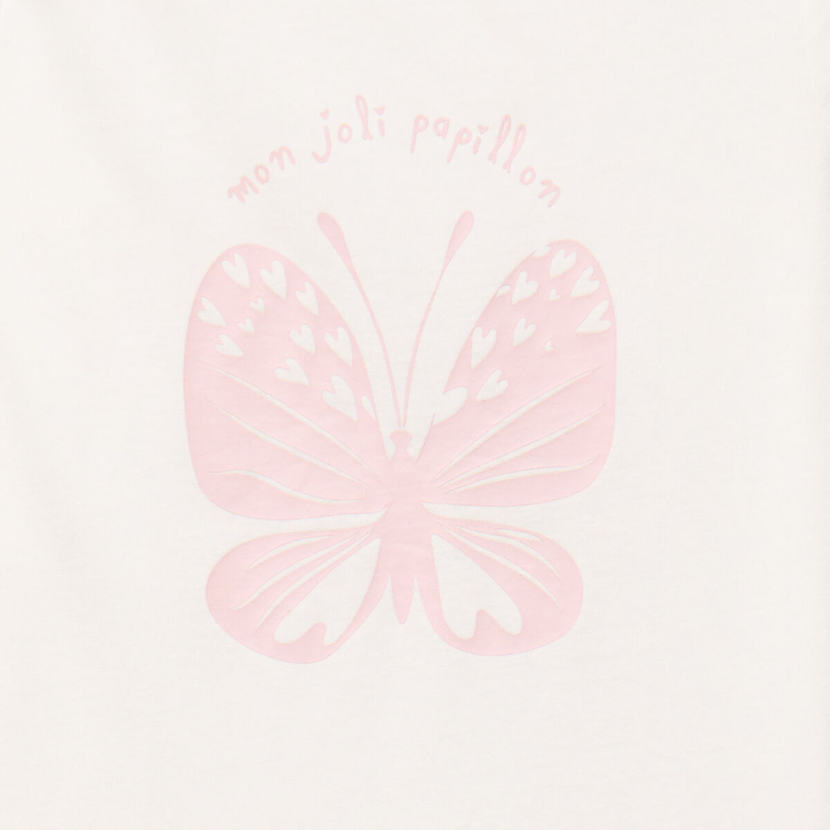 Ensemble pyjama pantalon t-shirt coton blanc fille