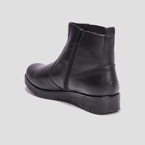 bottines elastiquees en cuir noir femme Bottines élastiquées en cuir noir femme