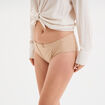Culotte effet gainant microfibre beige femme