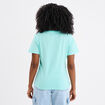 T-shirt col rond manches courtes Stitch vert turquoise femme