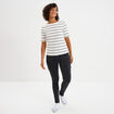 Pantalon cargo skinny 7/8ème Liberto noir femme