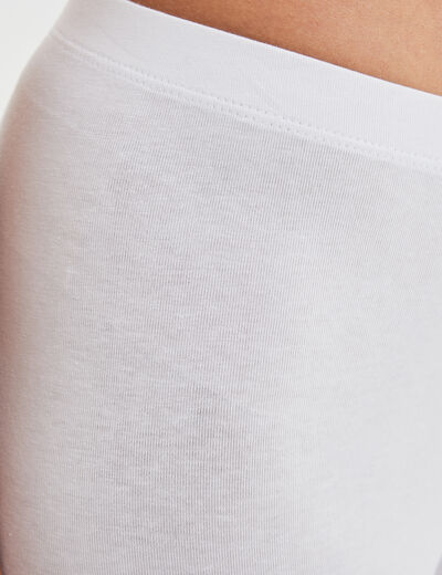 Legging long taille haute blanc femme
