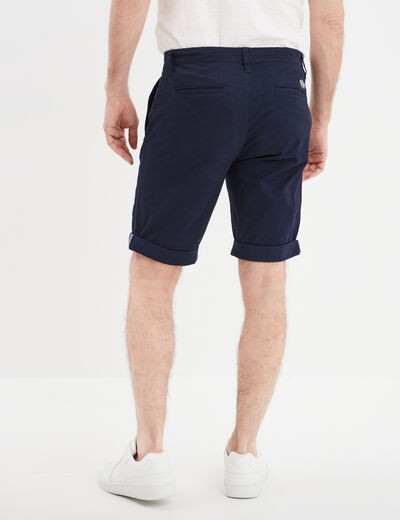 Short chino slim Creeks bleu marine homme