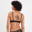 Soutien-gorge emboîtant paddé dentelle noir femme
