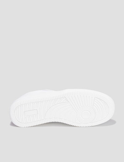 Tennis basses &agrave; lacets blanc homme