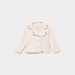 Veste esprit biker matelass&eacute;e creme b&eacute;b&eacute; fille