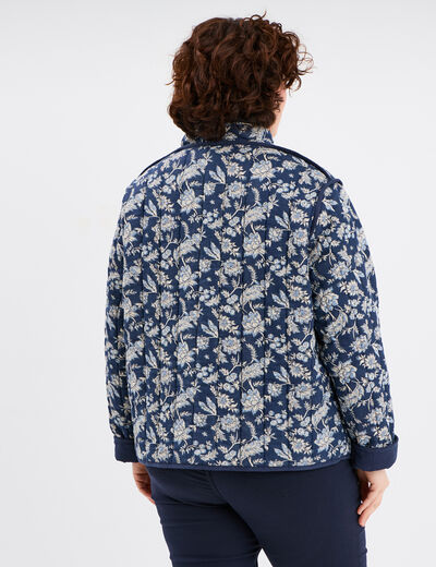 Veste matelassée réversible bleu marine femme grande taille