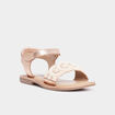 Sandales avec perles en cuir Creeks rose fille