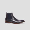 Bottines chelsea en cuir noir homme