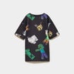 T-shirt manches courtes droit Minecraft noir gar&ccedil;on