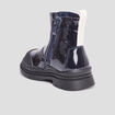 Bottines vernies crantées noir bébé fille
