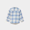 Chemise manches longues coton bleu ciel b&eacute;b&eacute; gar&ccedil;on