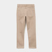 Pantalon slim coton majoritaire taupe gar&ccedil;on