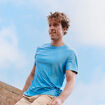 T-shirt confort respirant bleu clair homme