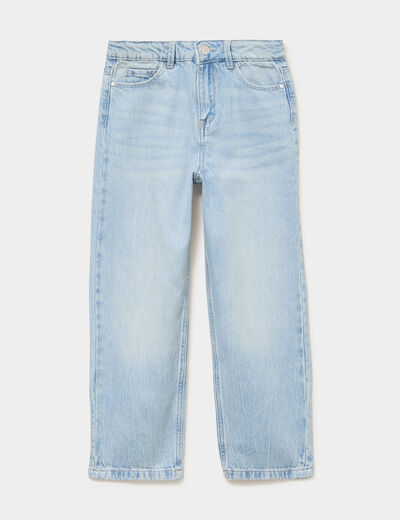 Jean regular 5 poches coton denim triple stone fille