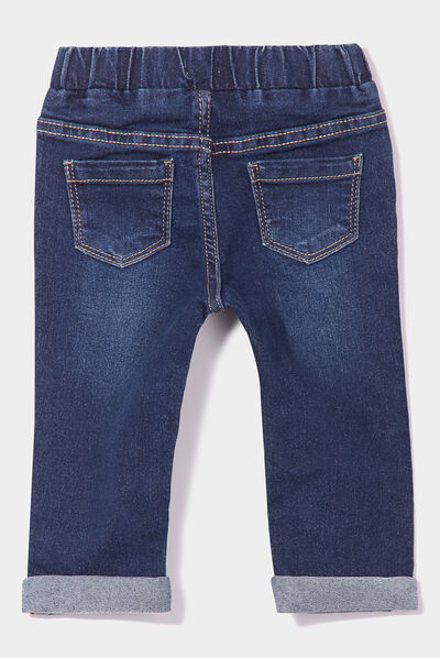 Jeans regular taille élastiquée denim brut bébé garçon