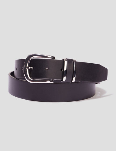 Ceinture avec boucle noir femme