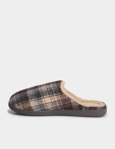 Chaussons mules Isotoner Ergonomie sable homme