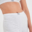 Cycliste en coton gris clair femme