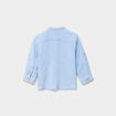Chemise col mao en gaze de coton bleu pastel b&eacute;b&eacute; gar&ccedil;on