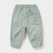 Pantalon jogger doublage coton vert pastel b&eacute;b&eacute; fille