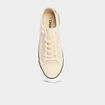 Tennis basses en toile &agrave; lacets sable homme