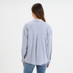 Chemise manches longues bleu marine femme