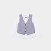 Ensemble 2 pièces chemise et veston blanc garçon