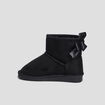 Bottines fourrées avec noeud noir fille