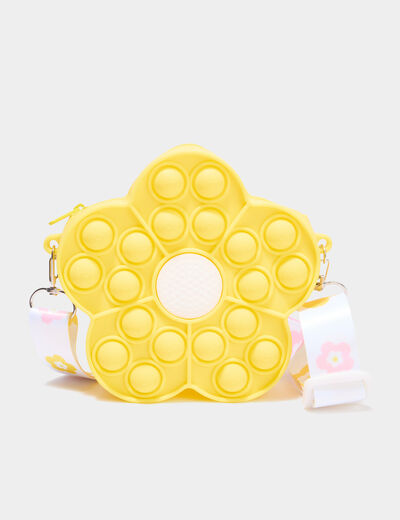 Sac bandouli&egrave;re jaune fille