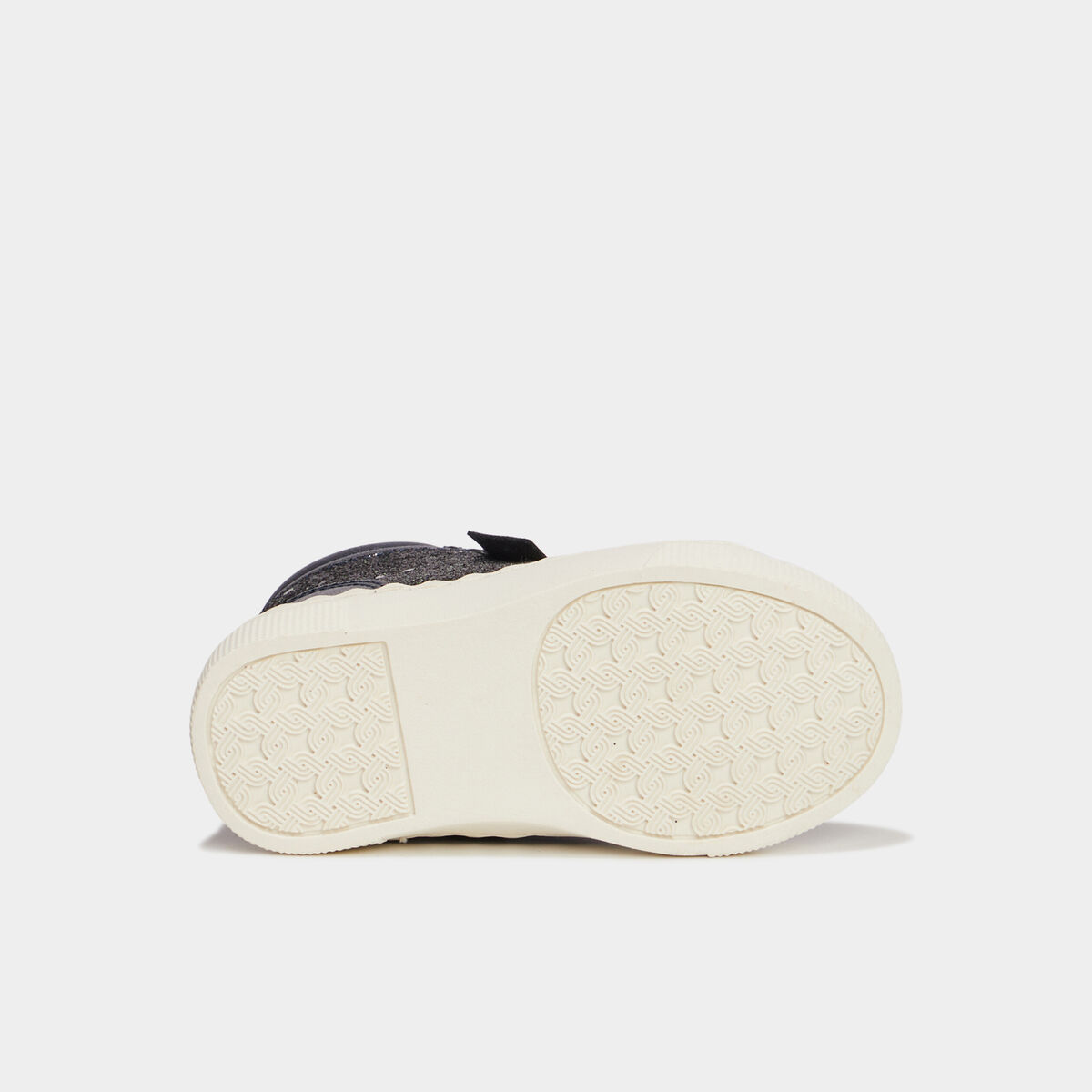 Baskets montantes zipp&eacute;es bleu marine b&eacute;b&eacute; fille