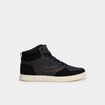 Baskets montantes &agrave; lacets noir homme