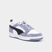 Tennis &agrave; lacets en cuir Puma Rebound V6 bleu lavande homme