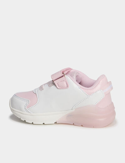 Baskets running lumineuses Stitch rose bébé fille