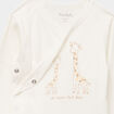 Ensemble body et dors-bien effet velours blanc b&eacute;b&eacute;