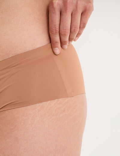 Shorty microfibre sans coutures vieux rose femme