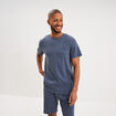 Ensemble pyjama short et t-shirt bleu gris homme